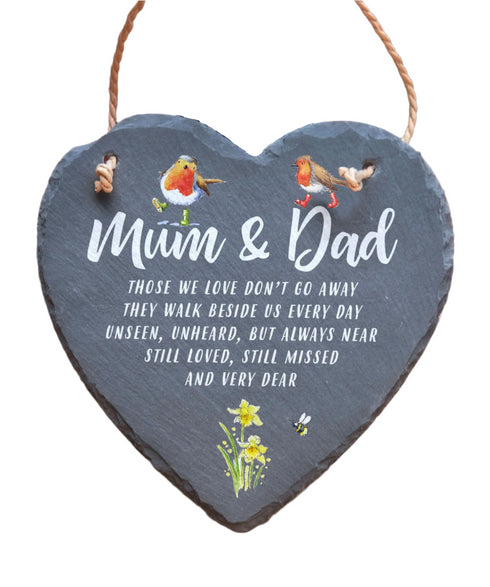 Mum & Dad Slate Heart
